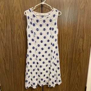 Ronni Nicole Size Medium Dress, Blue and White
